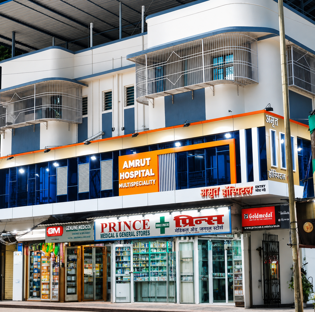 Exterior of Amrut Multispeciality Hospital